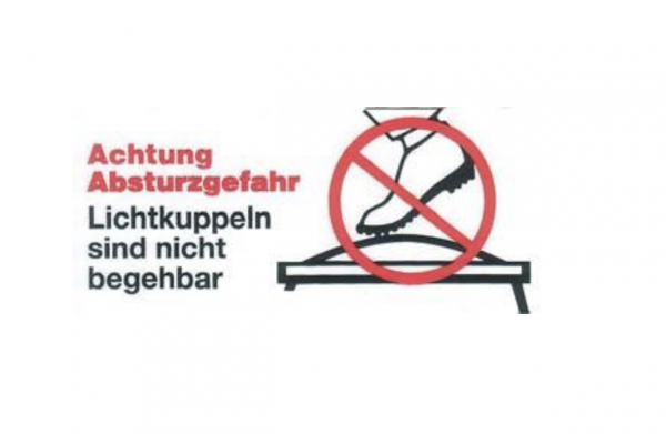 Schild Aufkleber RWA Zuluftöffnung Rauchabzug selbstklebende Folie